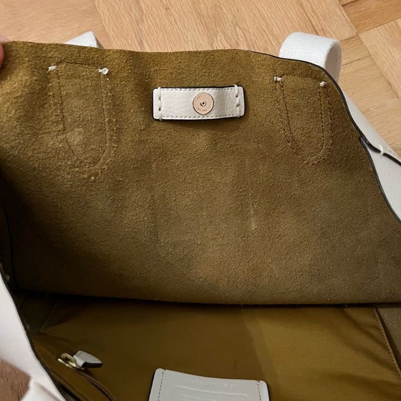 Coach White Leather Derby Tote F58660 - Picture 11 of 16